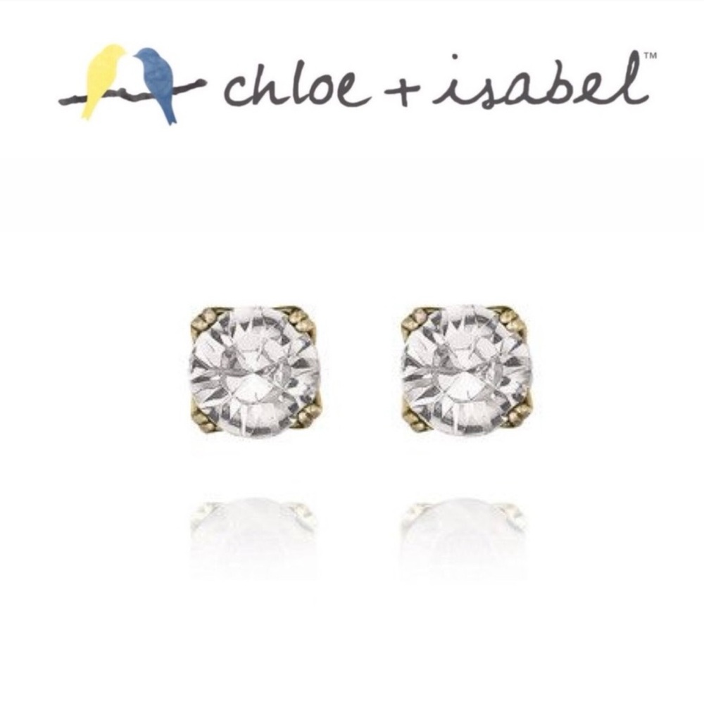 NWT Chloe + Isabel Round Birthstone Stud Earrings - April